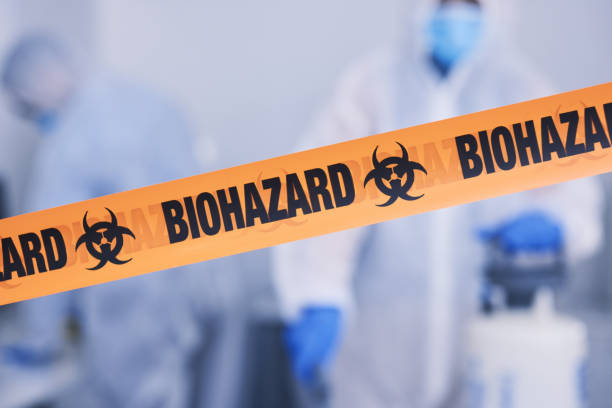 Professional Biohazard Cleanup technician working in Freehold, NJ
